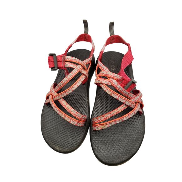 Chaco Womens Z/2 Classic Sandals Adjustable Straps Red & Black Comfortable Outdo - Picture 2 of 4